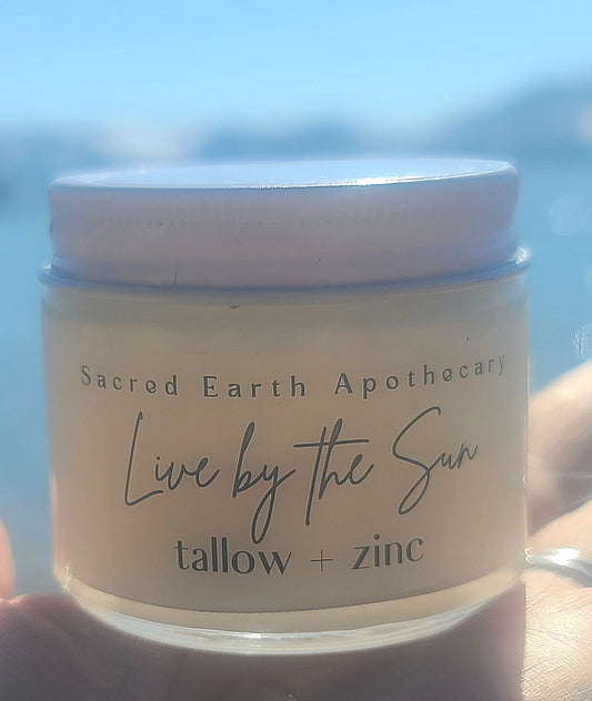 Live by the Sun ~ Tallow + Zinc Sunscreen (Organic)